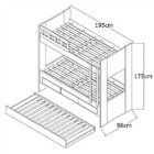 Treliche Solteiro 3 Gavetas