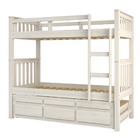 Treliche Solteiro Branco Lavado 3 Gavetas E 1 Escada Madeira