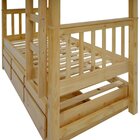 Treliche Solteiro Com 3 Gavetas 100% Madeira Maciça Carvalho