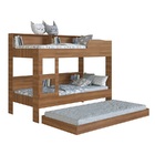 Treliche Solteiro Com Estante 90 San Diego Nogal - Art In Móv