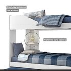 Treliche Solteiro Indy Espresso Móveis Branco