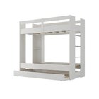 Treliche Solteiro Nassau 1 Prateleira Espresso Móveis Branco