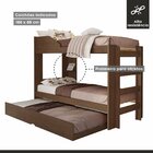 Treliche Solteiro Onix Espresso Móveis Cacau