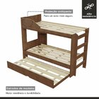 Treliche Solteiro Onix Espresso Móveis Cacau