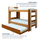 Treliche Solteiro Onix Espresso Móveis Cinamomo/off White