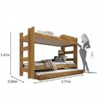 Treliche Solteiro Smart sallêto Móveis Cedro Rustico