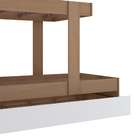 Treliche Sonhar Com Armário E 2 Gavetas Hecol - Avelã/branco