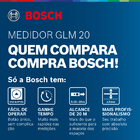 Trena a Laser GLM 20 com Alcance de 20m Bosch