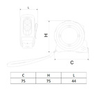 Trena Aco 5m X 19mm Bs/borracha