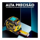 Trena Digital Laser  40 Metros 3 Em 1 Com Fita Métrica Lcd