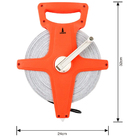 Trena Fibra Vidro Aberta Medidor 100m 330ft Fita 12mm