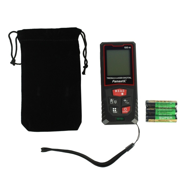 Trena Laser Digital Famastil Profissional Com Cordão 100m
