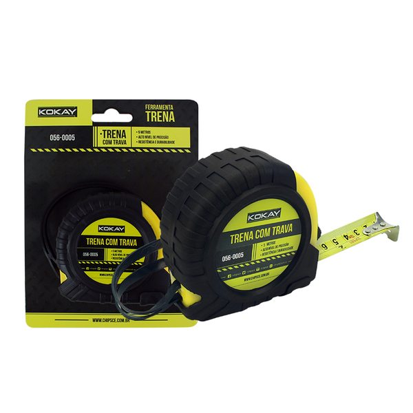 Trena Métrica 5 Metros Precisão E Resistência Original Kokay
