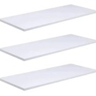 Três Prateleira Branca Mais Balcão Aparador Para Cozinha Plan