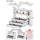 Tricama De Solteiro Com Colchão E Guarda Roupa Dublin Multimó