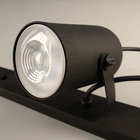 Trilho 4 Spots Direcionáveis Luminária Teto Preto Sala