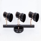 Trilho 8268 Preto/cobre Para 3 Lâmpadas Luisiana Click Injet