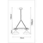 Trilho Brooklyn 2l Madelustre Preto E Cobre