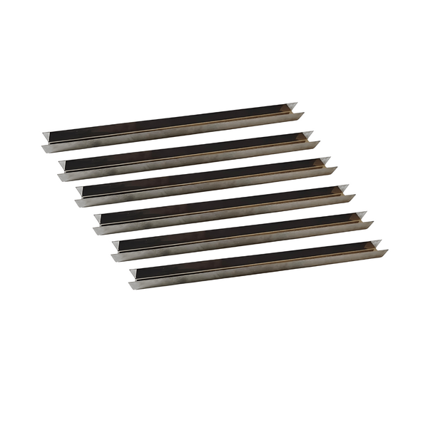 Trilho Churrasqueira 45cm Perfil U Em Aço Inox 6 Peças