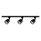 Trilho Com 3 Spots Led Blumenau 15w Bivolt Preto 3000k - Luz