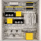 Trilho Cromado 1,30x150x2,40cm Closet Fico