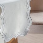 Trilho De Mesa Bordare Bordado 40x150cm Oyster