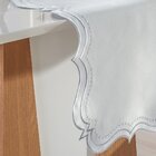 Trilho De Mesa Bordare Bordado 40x150cm Oyster