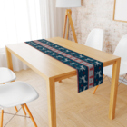 Trilho De Mesa De Natal Antigo Azul 1.45m X 45cm Único