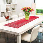 Trilho De Mesa Em Renda Color Interlar - Vermelho