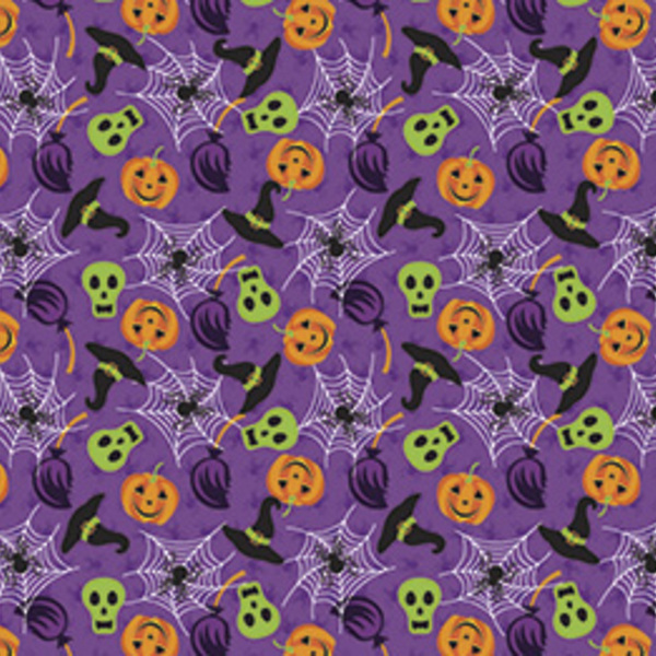 Trilho De Mesa Halloween Abóbora E Caveira