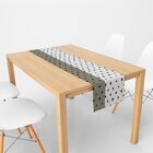 Trilho De Mesa Mini Triângulos 1.45m X 45cm Único