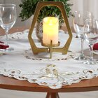 Trilho De Mesa Natalino Bordado Inglês 40x140 Lumier