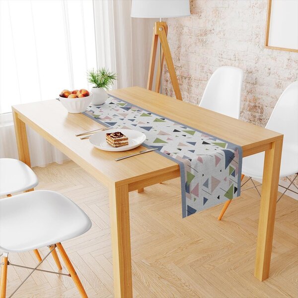 Trilho De Mesa Triângulos 1.45m X 45cm Único