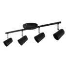 Trilho De Sobrepor Llum New Short Direcionável 4xmr16 Preto