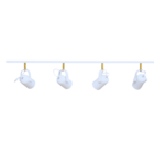 Trilho de Teto Becker com 1 metro e 4 Spots direcionáveis Bra