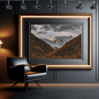 Trilho de Teto Becker com 1 metro e 4 Spots direcionáveis Pre