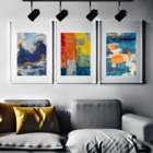 Trilho de Teto Ewa com 1 metro e 4 Spots direcionáveis Preto