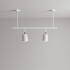 Trilho de Teto Ewa com 50cm e extensor e 2 Spots direcionávei