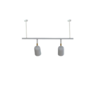 Trilho de Teto Ewa com 50cm e extensor e 2 Spots direcionávei