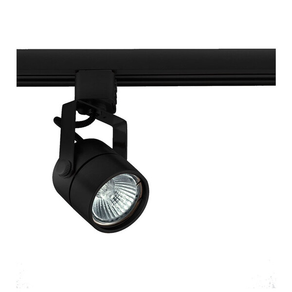 Trilho Eletrificado 1,5 Metros + 5 Spots Alumínio Preto Gu10