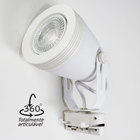 Trilho Eletrificado 1,5m + 4 Spot BRANCO + 4 Lampada Par20 8w