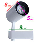 trilho eletrificado 1,5m + 5 spots 7w 3000k bivolt branco ST4