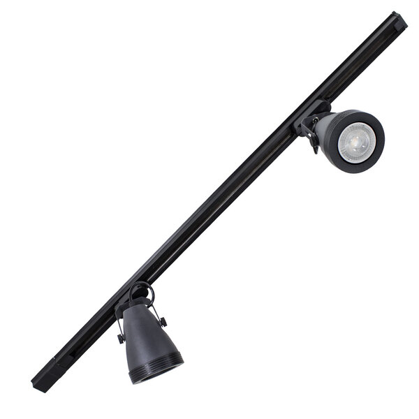 Trilho Eletrificado 1m+ 4 Spot Preto+ 4 Led Par20 Branco Quen