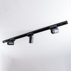 trilho eletrificado 1m + 3 spots 7w 6000k bivolt preto st495