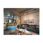 Trilho Eletrificado 1m + 4 Spot Led 7w 3000k Bivolt Preto