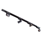 trilho eletrificado 1m + 4 spots 7w 6000k bivolt preto st495