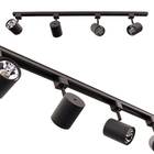 Trilho Eletrificado 1m + 4x Spot Preto + 4x Led Ar70 Branco Q