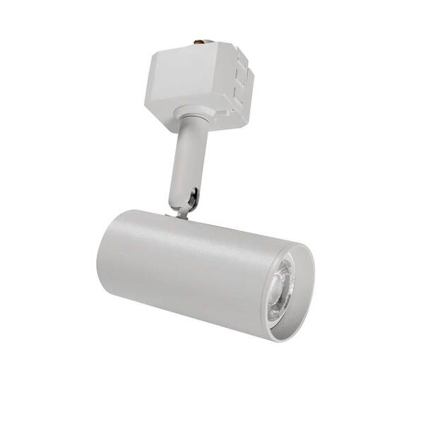 Trilho Eletrificado 1m + 5 Spot Branco Alumínio + Led Mr11 Bq