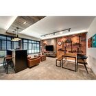 Trilho Eletrificado 1m + 5 Spot Led 7w 3000k Bivolt Preto