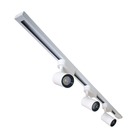 Trilho Eletrificado 2 Metros + 6 Spots Branco Led 3000k 7w Bi